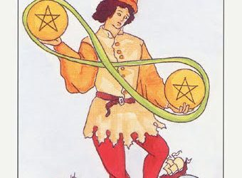 Tarot, EL DOS DE OROS, carta del día 16 de enero de 2024.